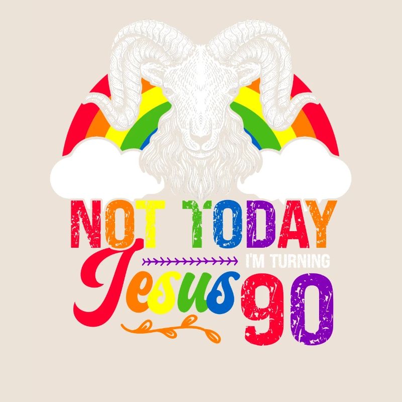 Nicht Heute Jesus Ich Werde 90 Regenbogenschaf