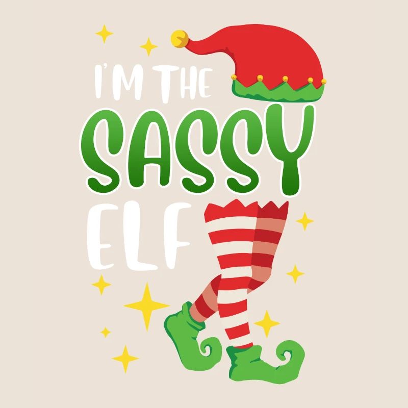 Freche Elfe Ich bin die sassy Elfe Nikolaus
