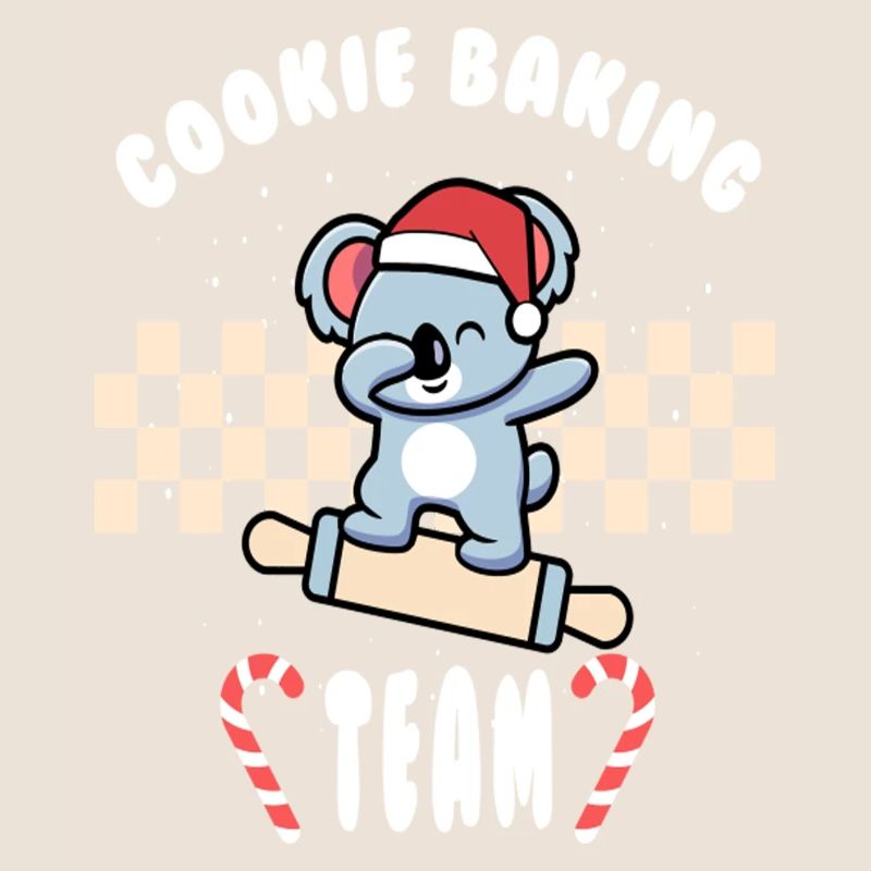 Équipe de cuisson des biscuits de Noël