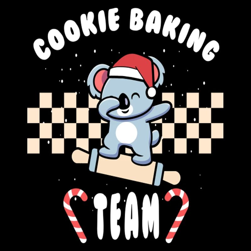 Équipe de cuisson des biscuits de Noël