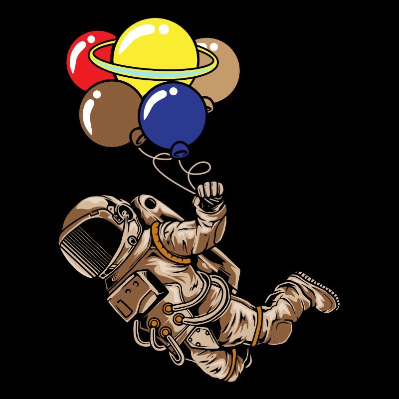 Spaceman Moon Planets Astronaute Space Balloons