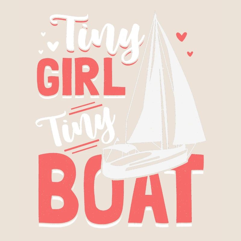 Kleines Mädchen Kleines Boot Segelschule Ostsee