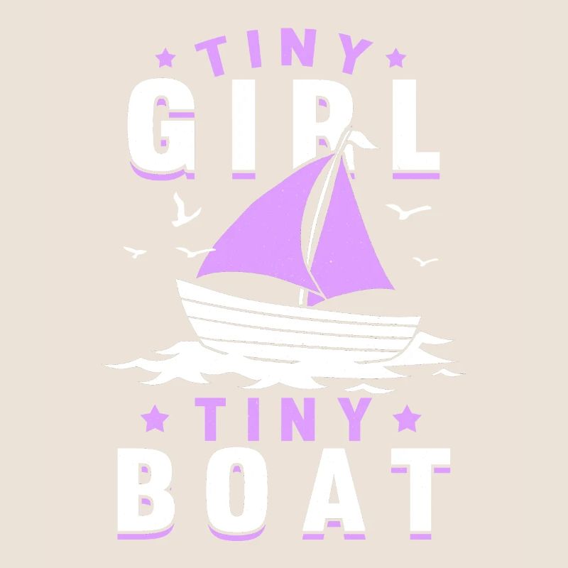 Kleines Mädchen Kleines Boot Segelschule Ostsee