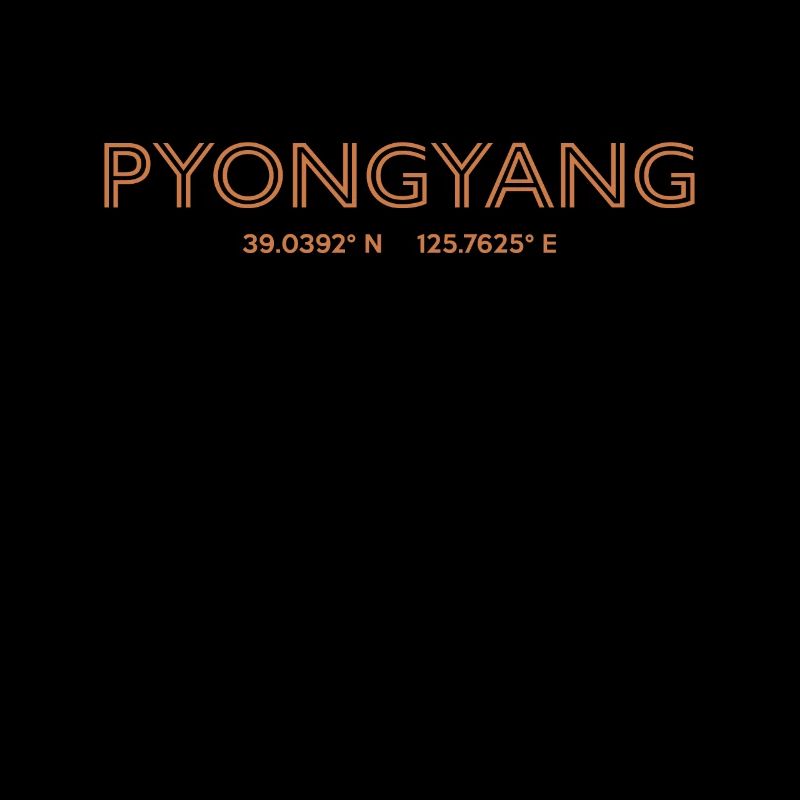 Coordonnées de la ville de Corée du Nord - Pyongyang