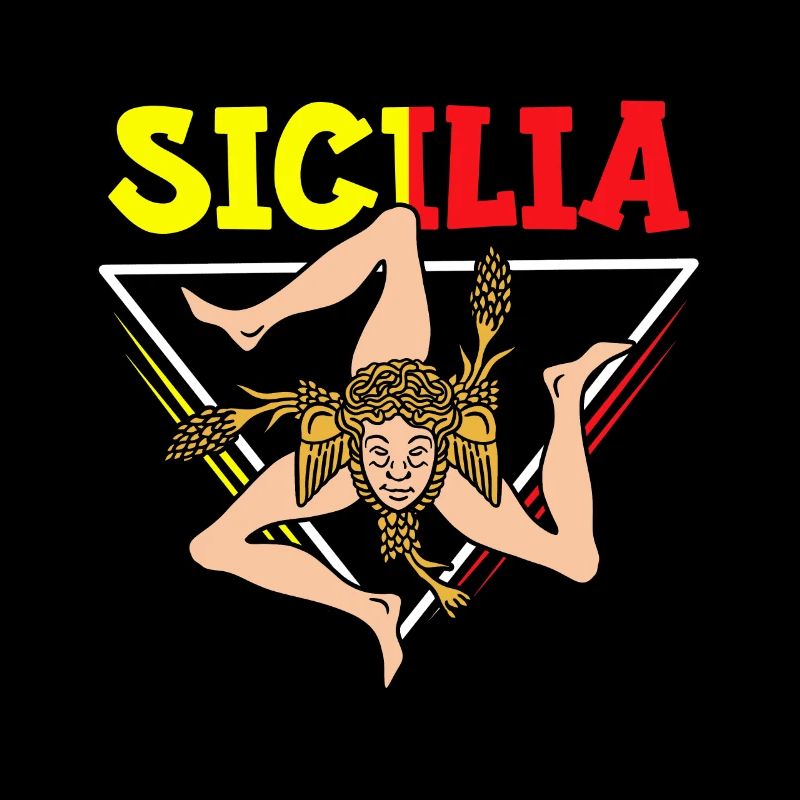 Sicile drapeau Sicile Palerme Italie