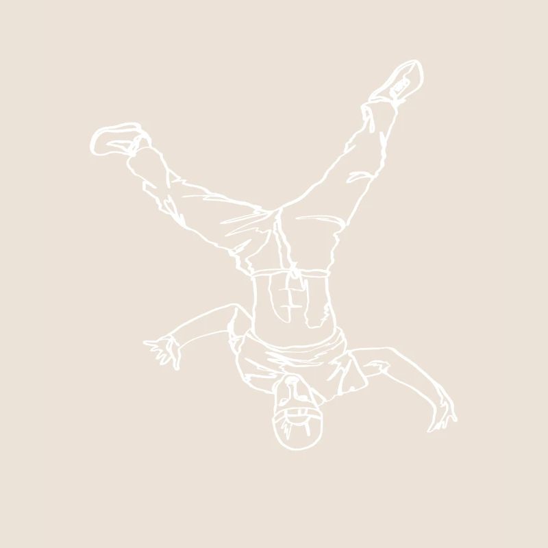 Breakdance Breakdancer Break Dance Oneline Art