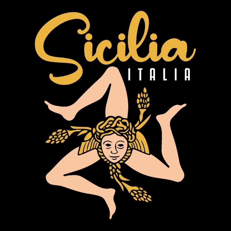 Sicile drapeau Sicile Palerme Italie