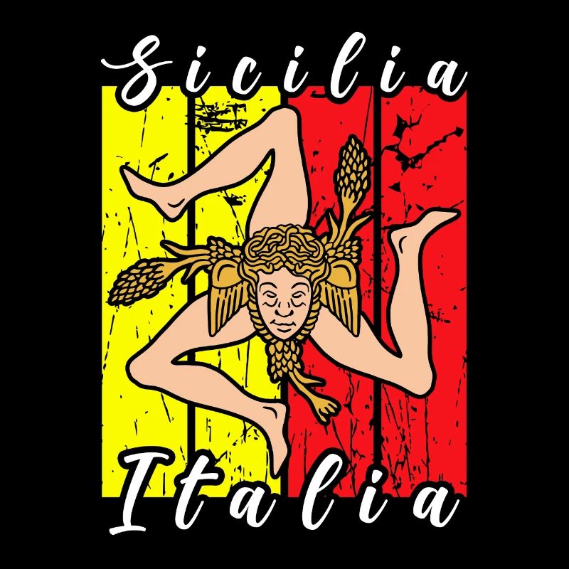 Sicile drapeau Sicile Palerme Italie