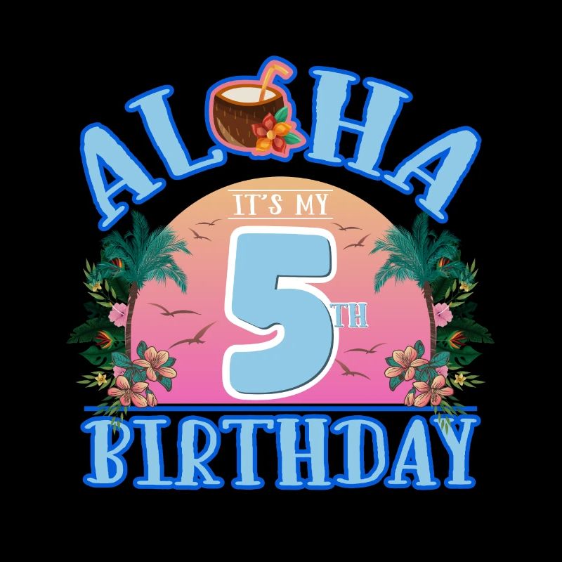 Aloha c’est ma boisson à la noix de pour mon 5e anniversaire et