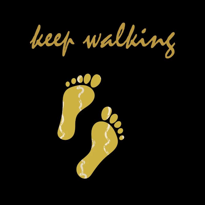 Continuez à marcher - geh weiter en or