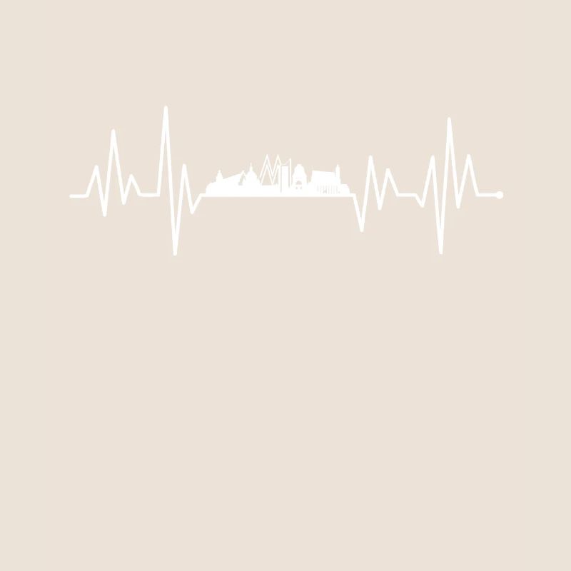Leipzig Skyline Heartbeat