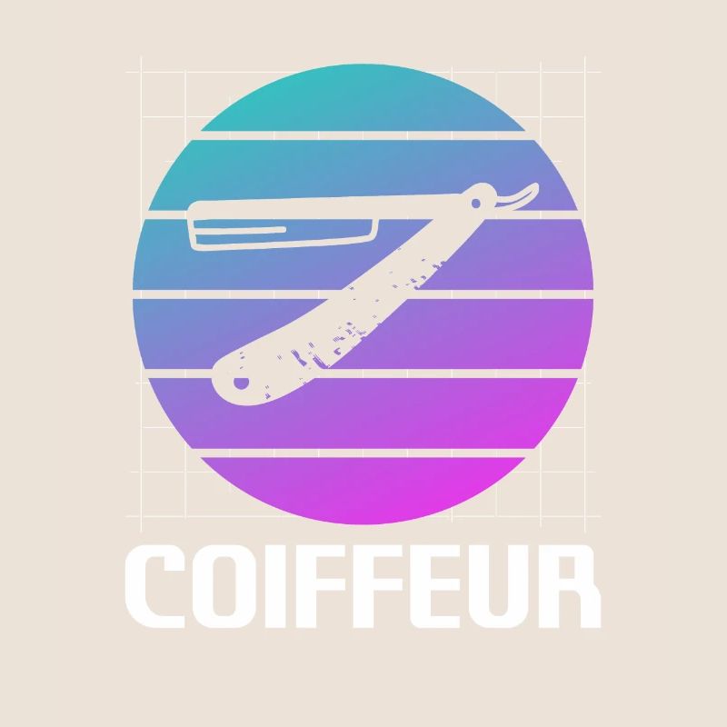Retro Coiffure Barbier Coiffeuse