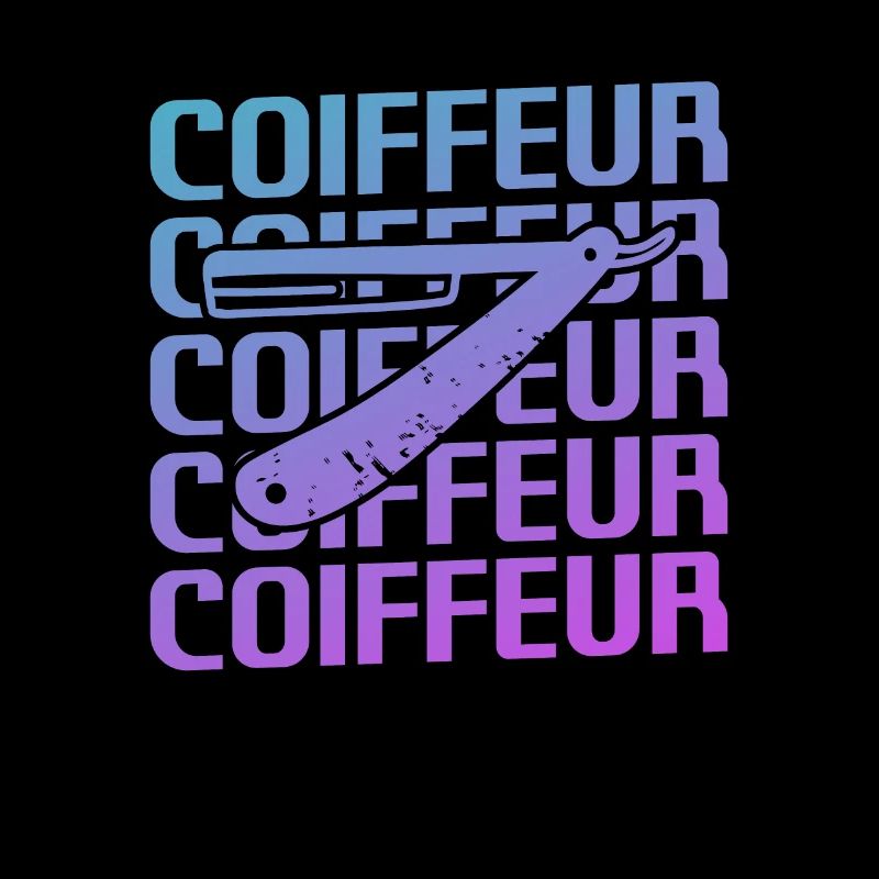 Retro Coiffure Barbier Coiffeuse