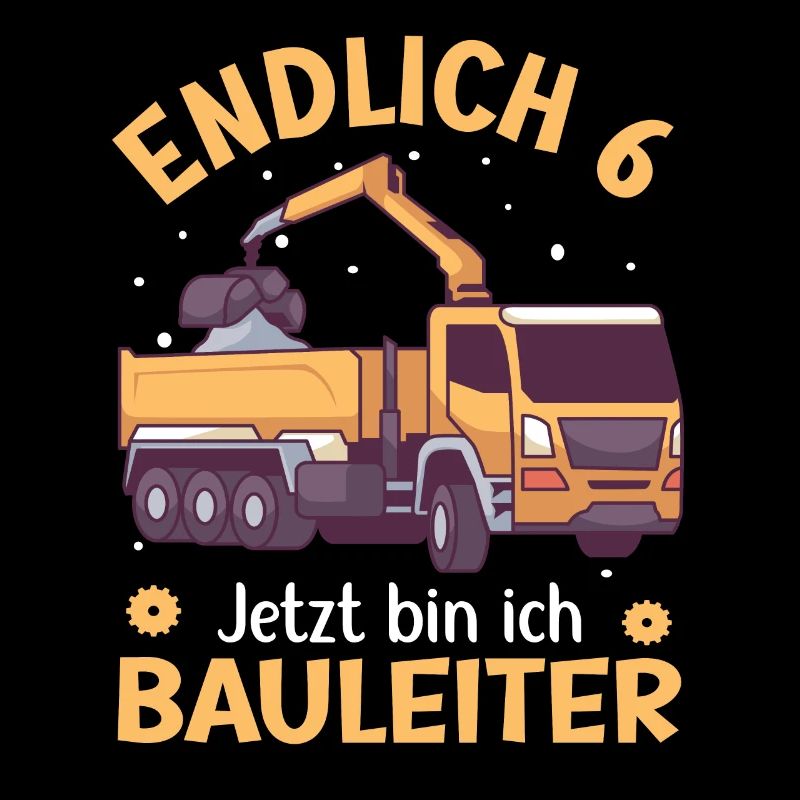 6. Geburtstag Junge Kipper Design Endlich 6