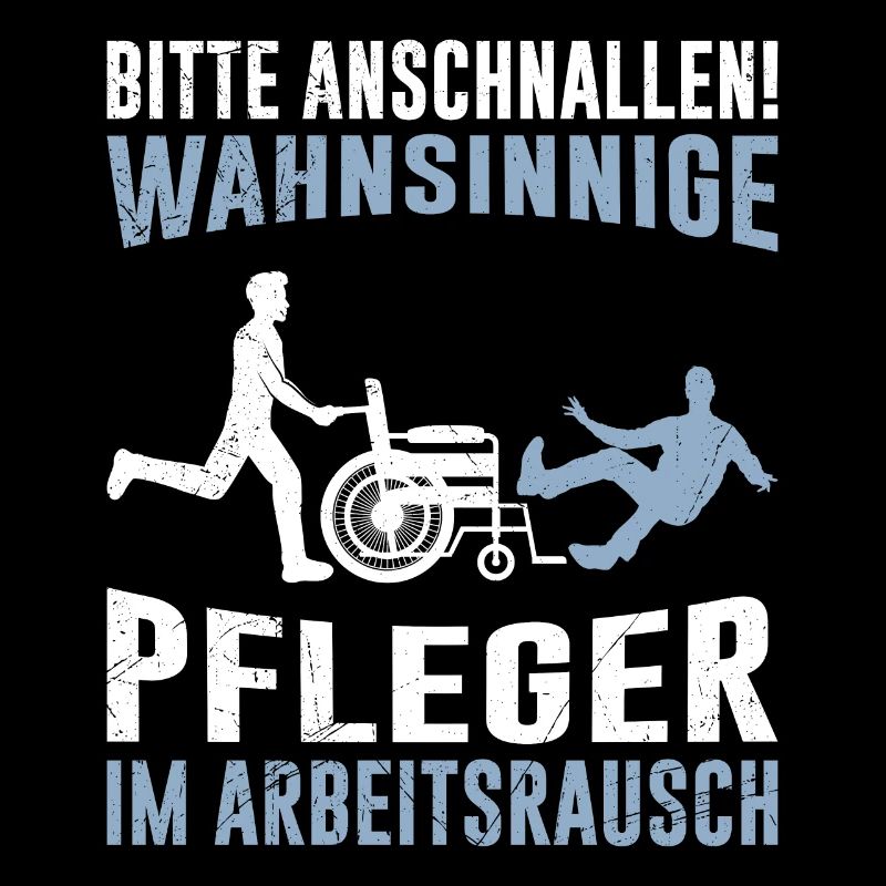 Anschnallen Pfleger im Arbeitsrausch Altenpfleger