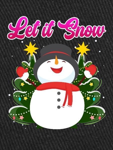 Let it Snow Snowman Noël