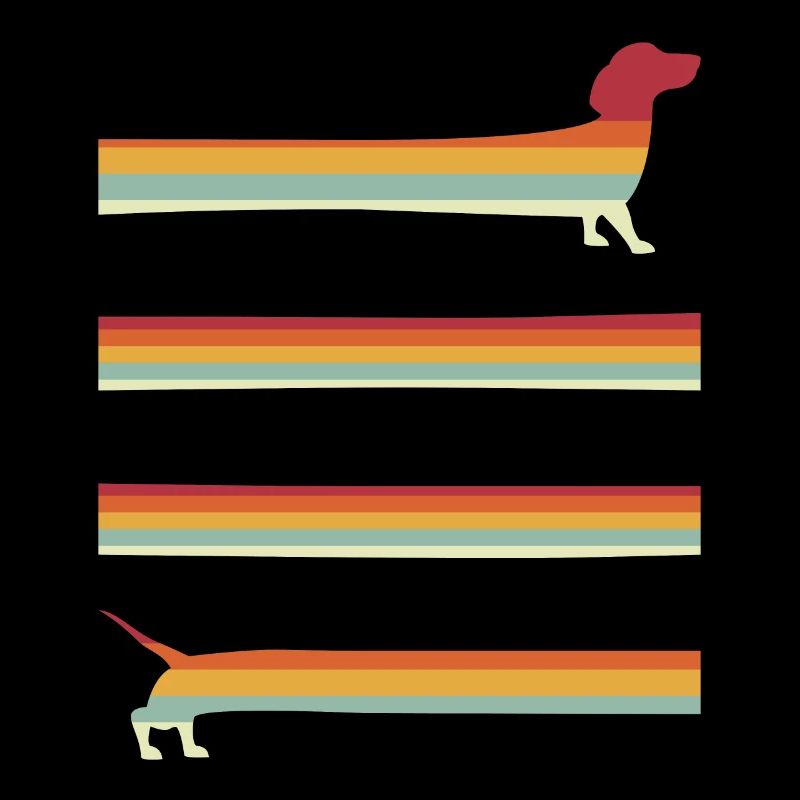 Long Wiener Dog Retro teckel