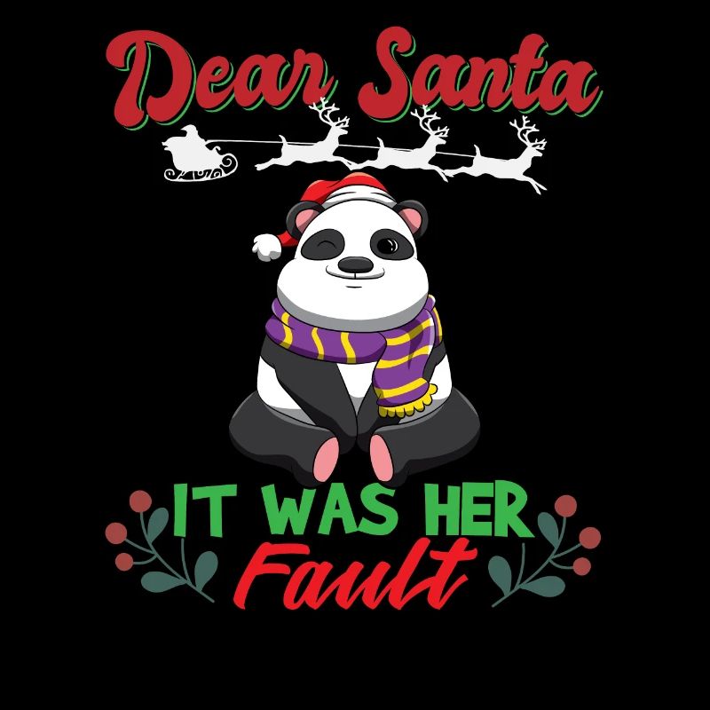 Dear Santa It Was Her Fault Siblings Matching Xmas