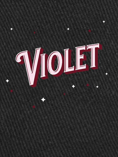 Nom violet personnalisé