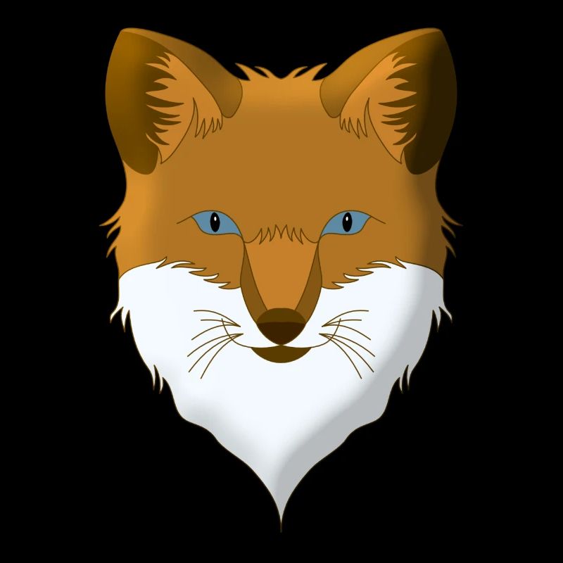 Conception d’animaux forestiers de renards parsemés de têtes d’animaux