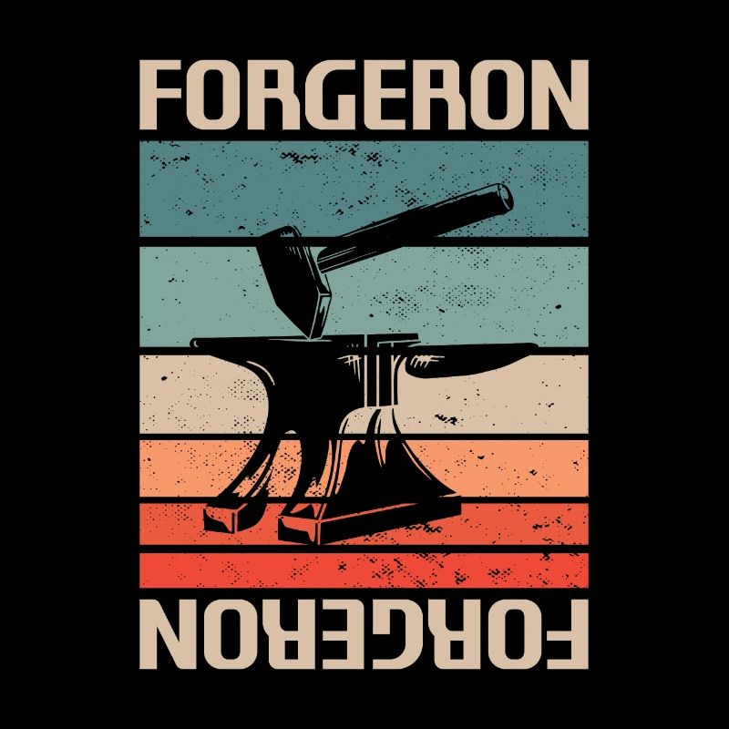Retro Vintage Forgeron Forge