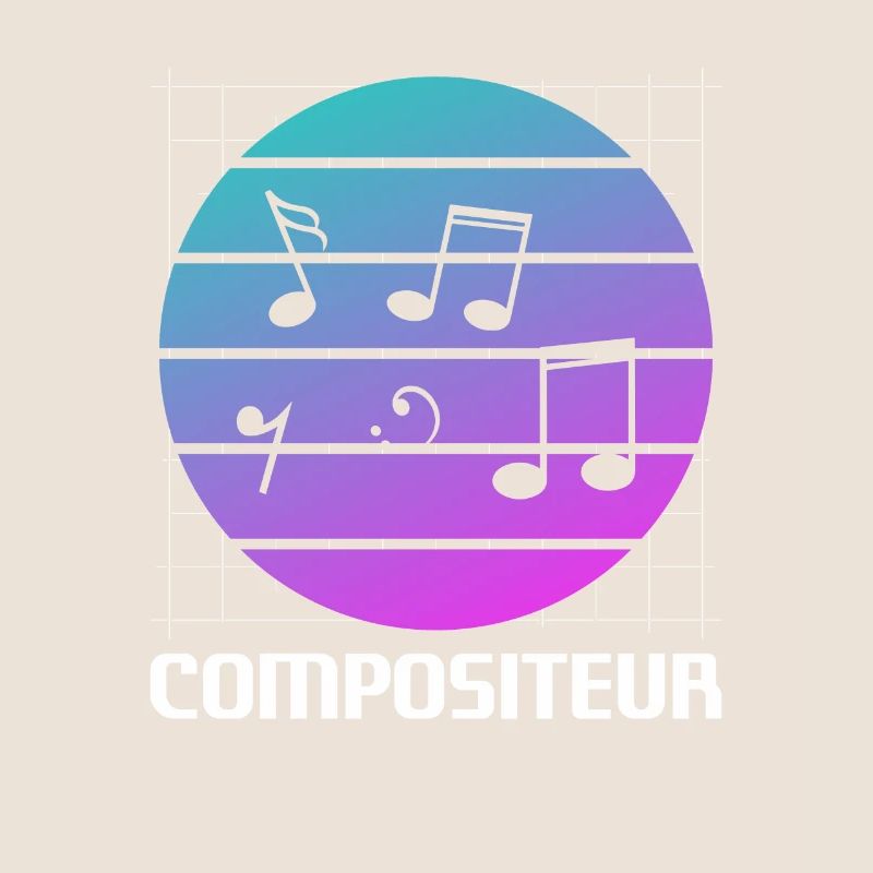 Retro Compositeur Composition Musicale