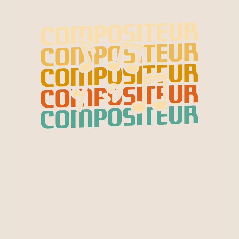 Retro Compositeur Composition Musicale