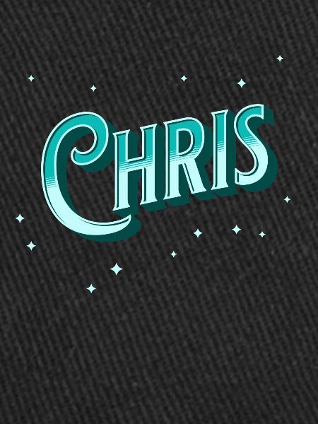 Chris' name personalized