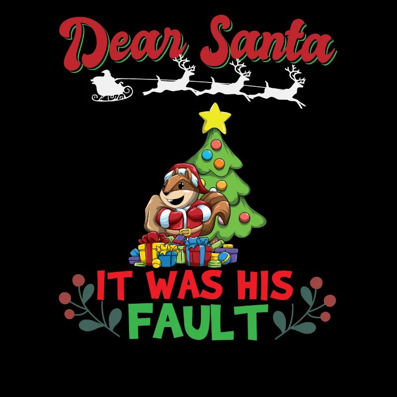 Dear Santa It Was His Fault Siblings Matching Xmas