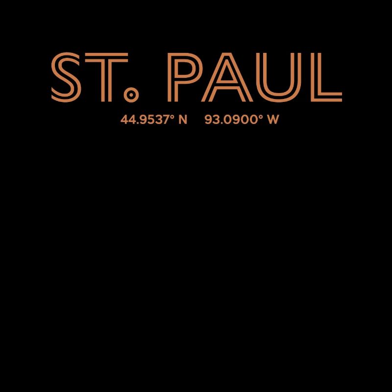 USA City Coordinates - St. Paul