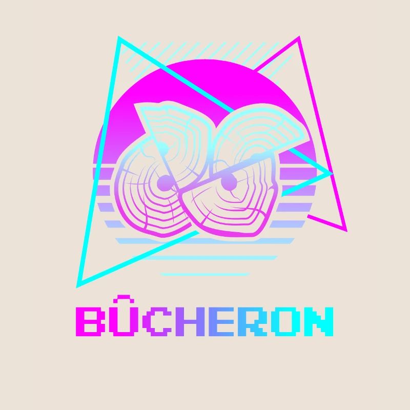 Retro Bûcheron Travail Du Bois