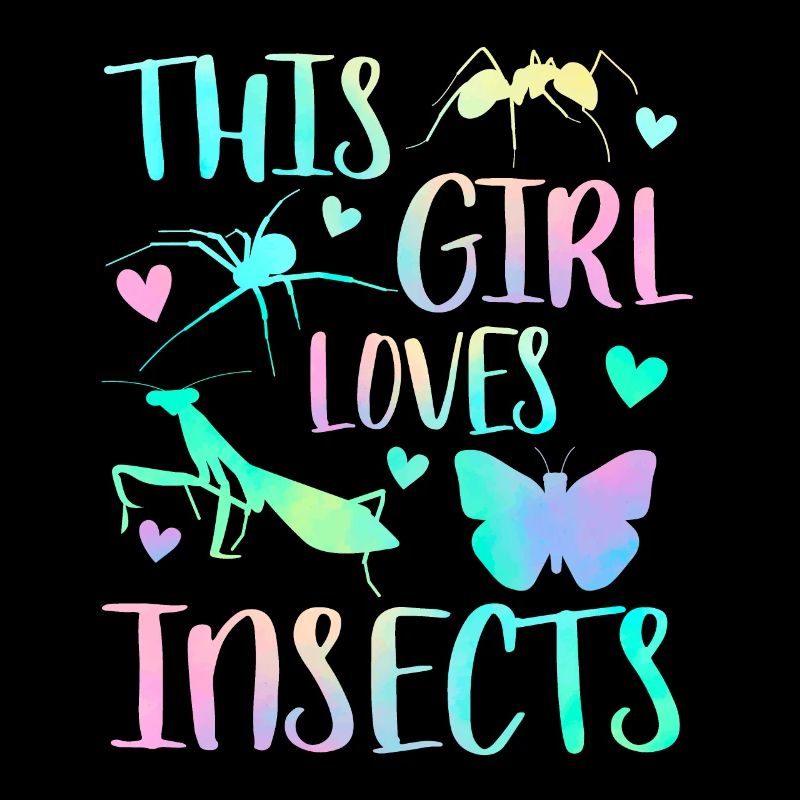 Cette fille aime les insectes