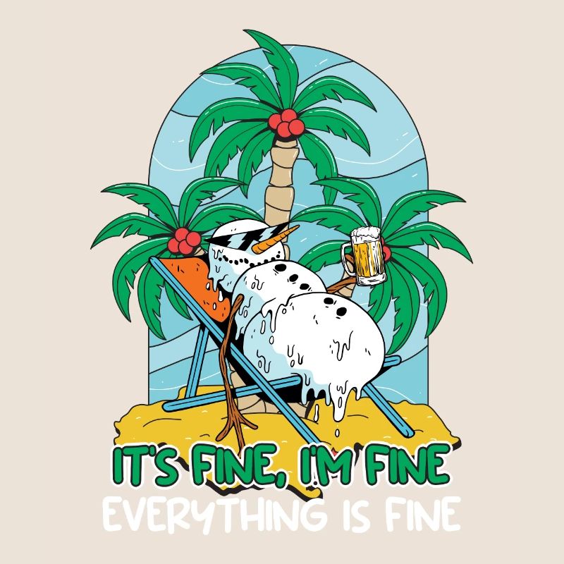 Everything is fine Schneemann sun lounger