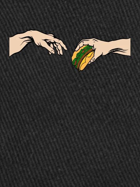 Funny Burger Art Cheeseburger