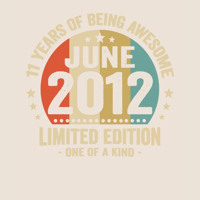 Juni 2012 11 Jahre Jubiläum Vintage Geschenkidee