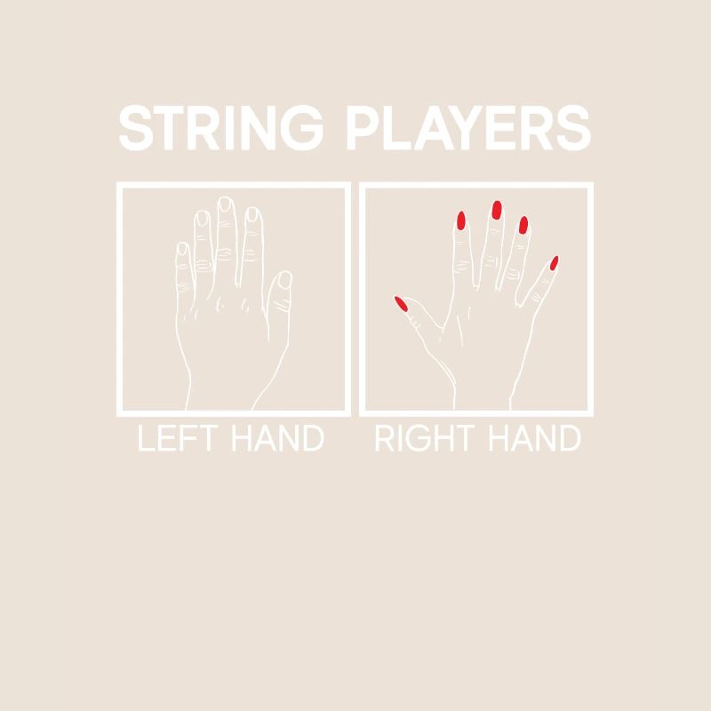 String player - Left hand Right hand - Electric guitar