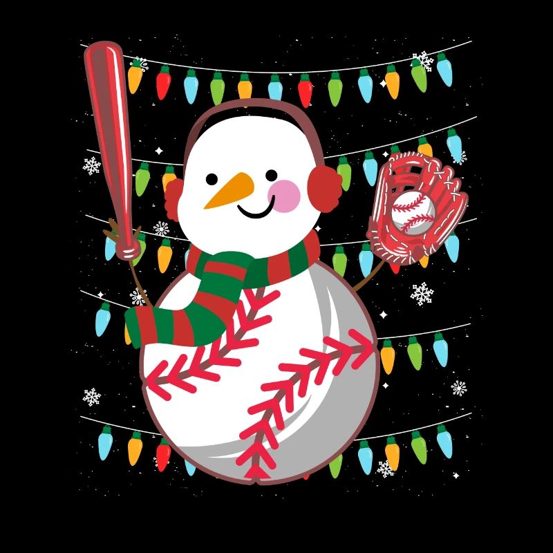 Baseball Schneemann Baseballspieler