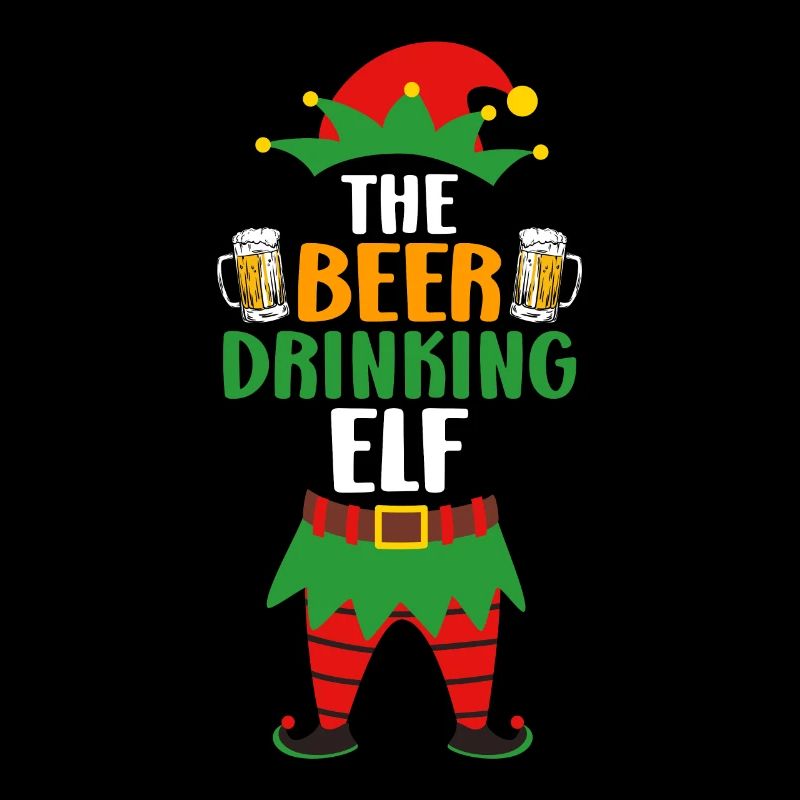 Bière Elfe Buveurs de bière Elfe Papa Noël
