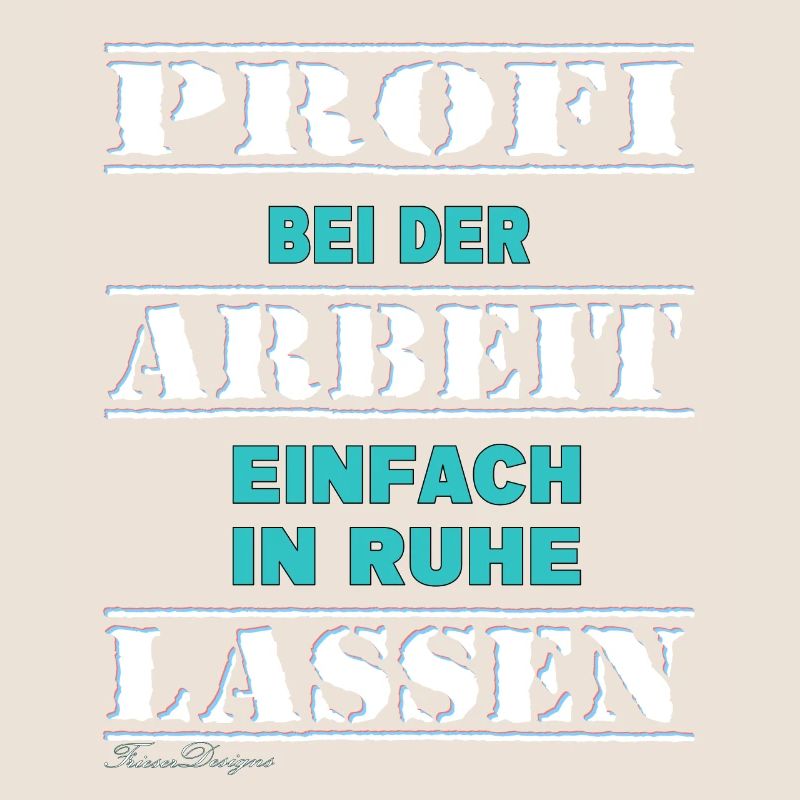 Profi bei der Arbeit lustiges Handwerker