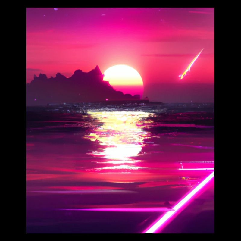 Vaporwave Sun Synthwave Sunset