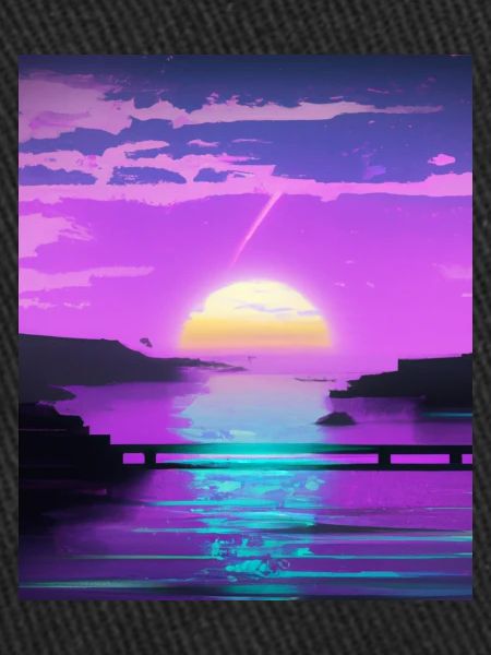 Vaporwave Sun Synthwave Sunset
