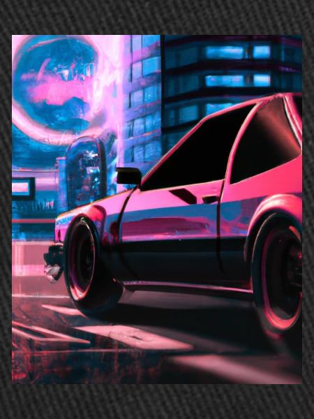 Vaporwave Esthétique Synthwave Car