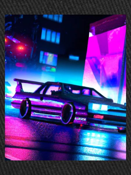 Vaporwave Esthétique Synthwave Car