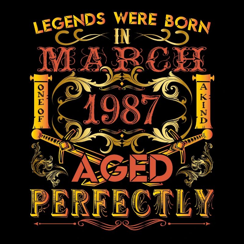 March 1987 - birthday 1987 legends were born.