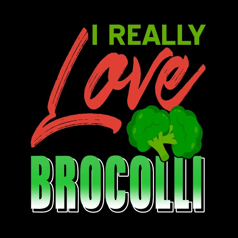 I Really Love Broccoli Retro Strong Immune System