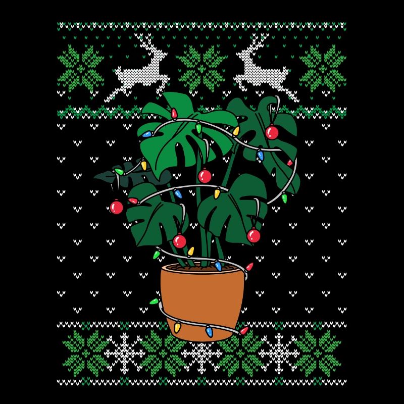 Plantes Monstera Ugly Christmas Style