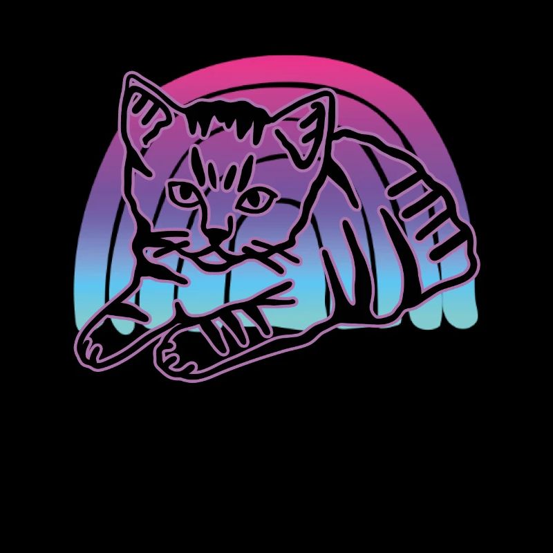 Chat graphique Retro Cat pour les propriétaires de chats