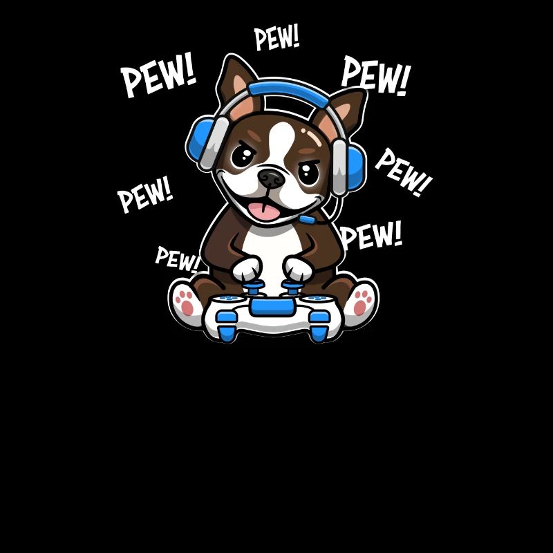 Brauner Boston-Terrier