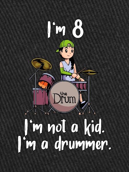 I’m 8 - Girl Drummer