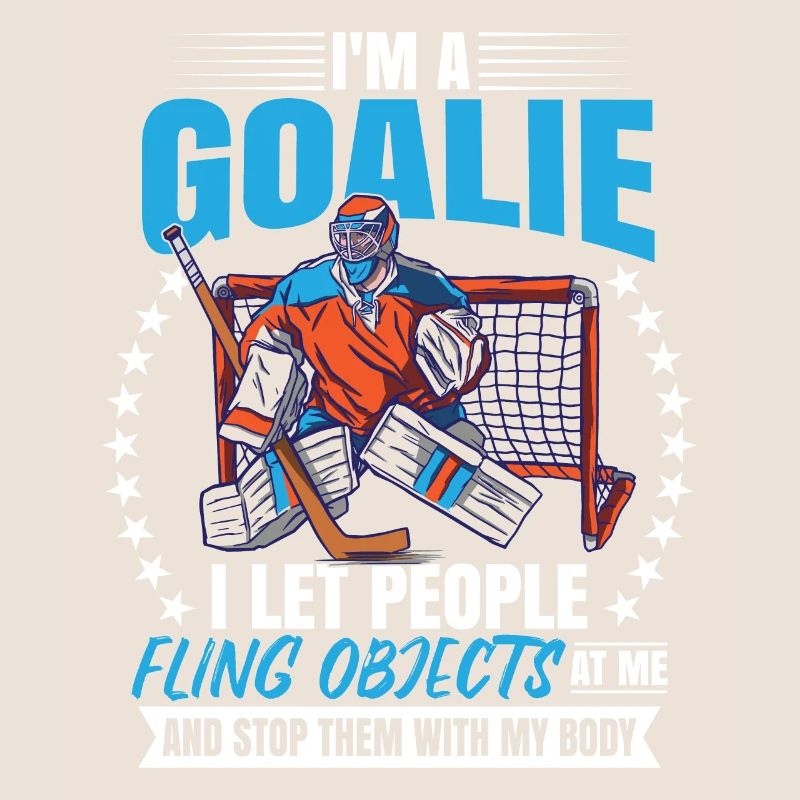 Lustiger Eishockeytorwart